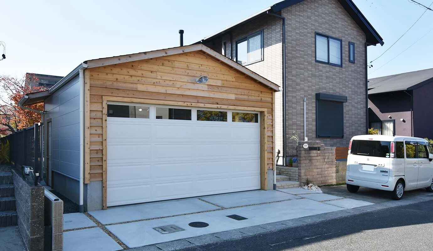 三重県2台用ガレージ